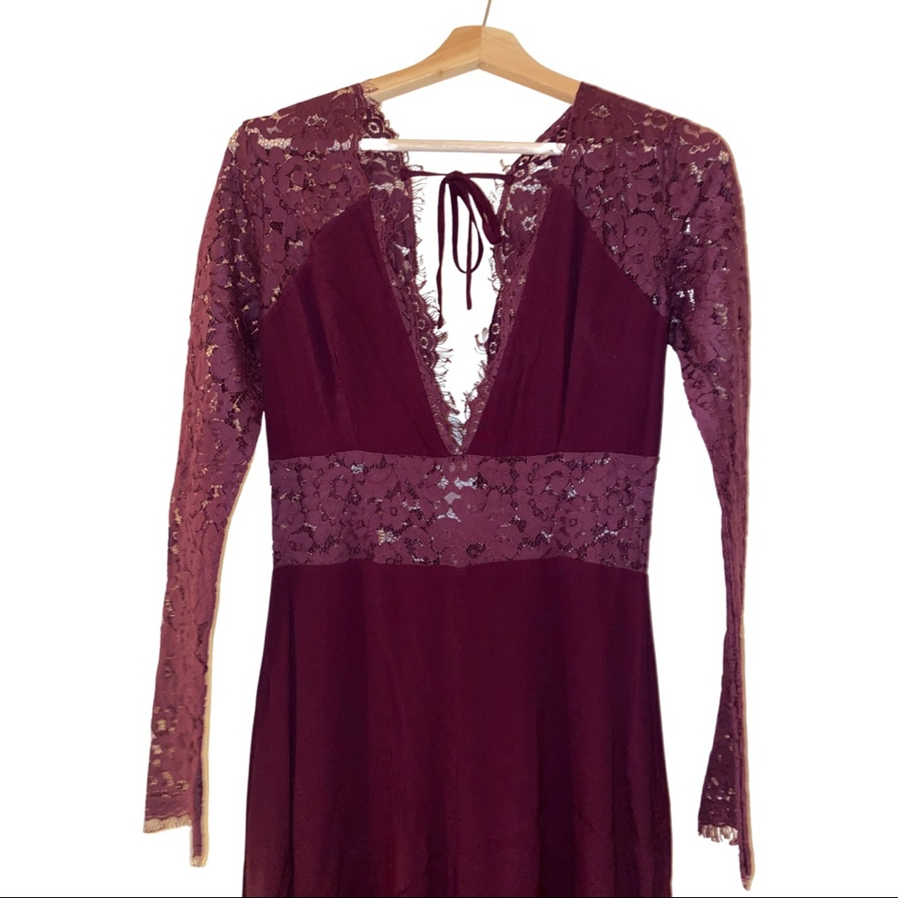 Guess burgundy jumpsuit